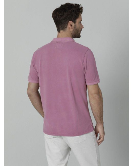 Babista Poloshirt UVIANO mit Knopfleiste in Farbakzent in Purple für Herren
