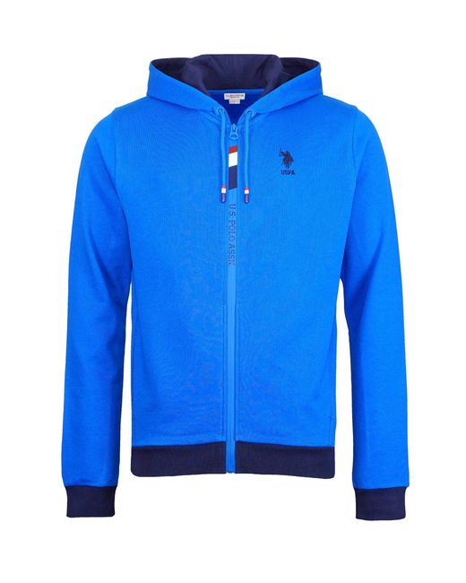 U.S. POLO ASSN. Sweatjacke Jacke Hooded Sweatshirt (1-tlg) in Blue für Herren
