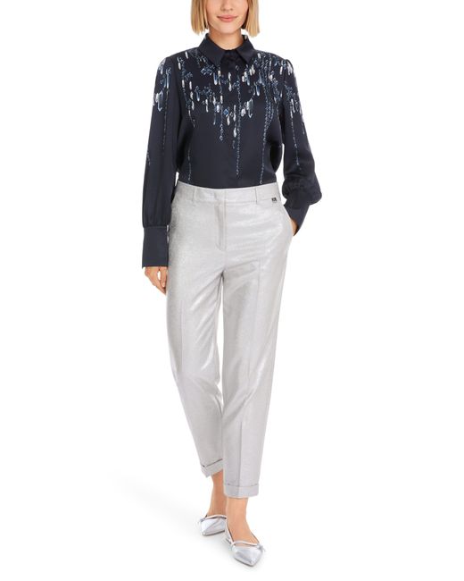 Marc Cain Multicolor 7/8- "Dew Drop" Party Premium mode Edel schimmernde Hose Modell FRANCA