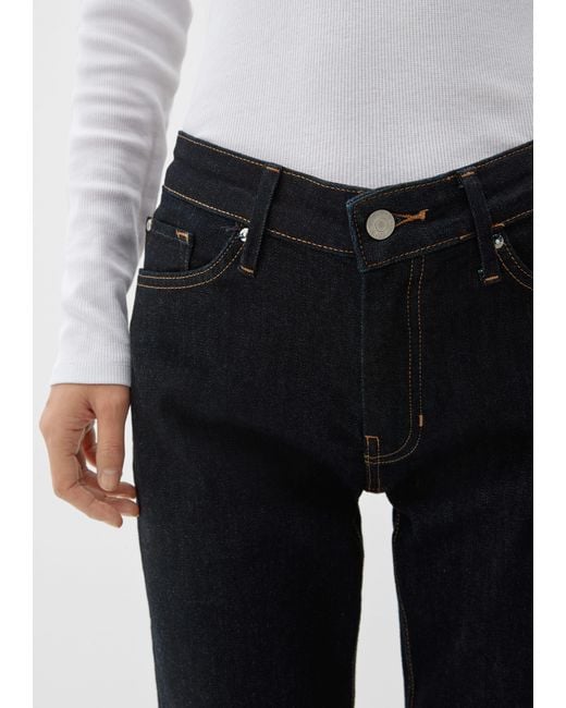 S.oliver White 5-Pocket- Jeans Karolin / Regular Fit / Mid Rise / Straight Leg