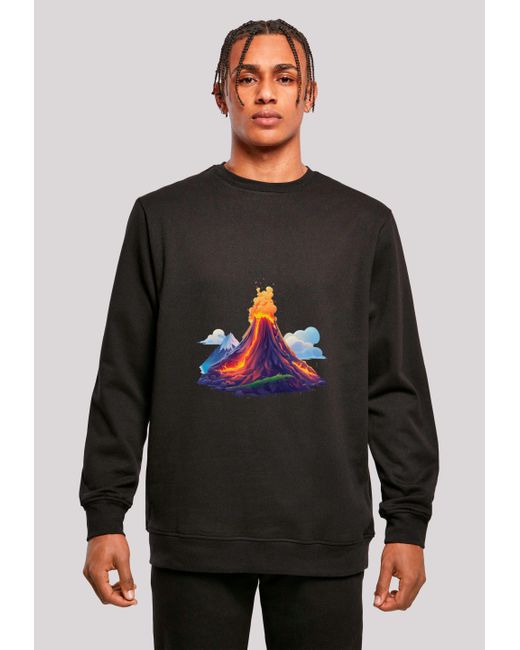 F4NT4STIC Sweatshirt Vulkanausbruch Premium Qualität in Gray für Herren