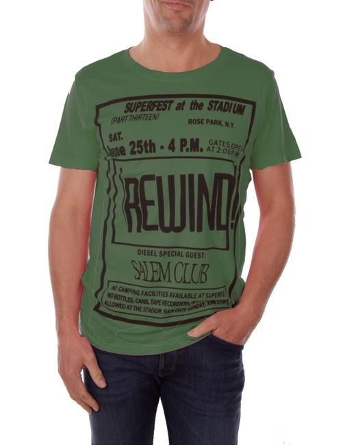 DIESEL Shirt "T-Diego-DC-QE in Green für Herren