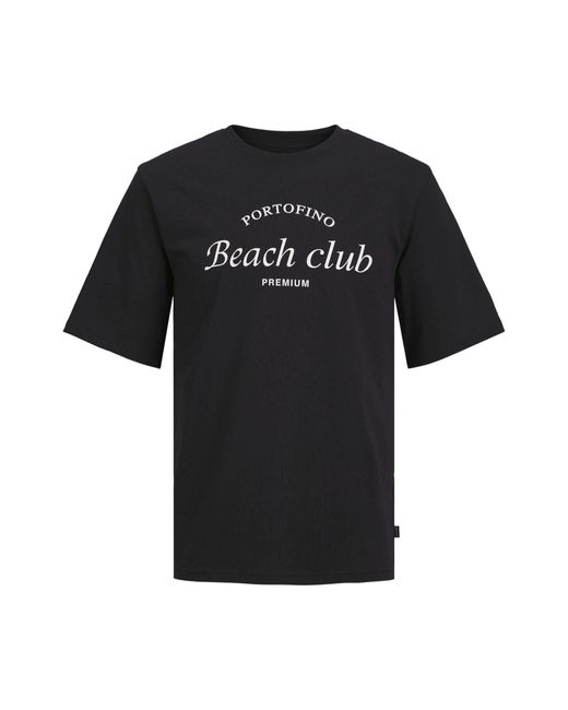 Jack & Jones T-Shirt JPRBLAOCEAN CLUB FRONT PRINT SS TEE (1-tlg) in Black für Herren