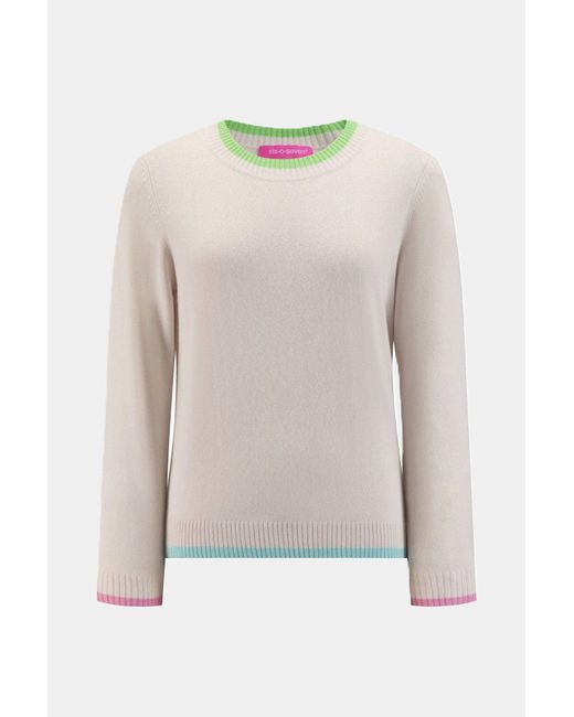 Six-O-Seven White Strickpullover
