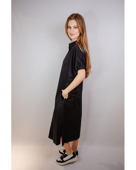 CATNOIR Black Blusenkleid Kleid schwarz