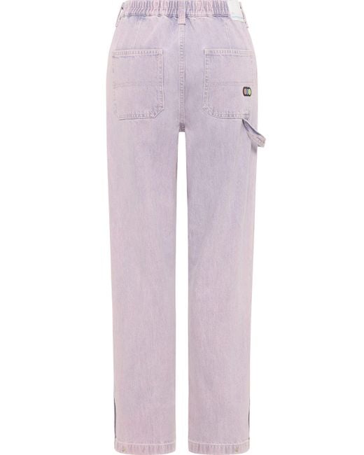 Mustang Pink Loose-fit-Jeans Hose