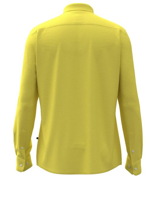 Boss Businesshemd P-Roan-Kent (1-tlg) in Yellow für Herren