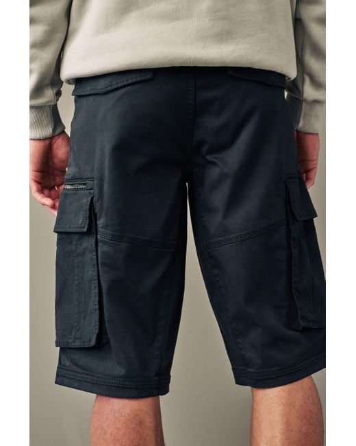 Next Cargoshorts Cargo-Shorts in 3/4-Länge (1-tlg) in Blue für Herren