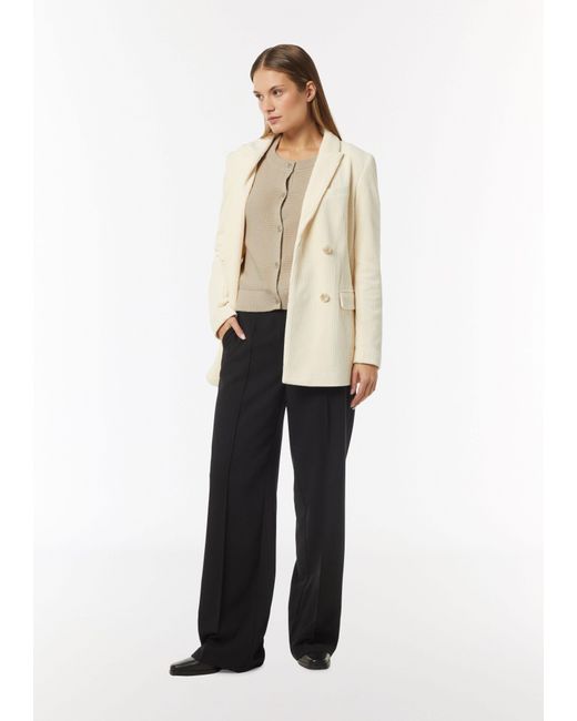 comma casual identity Natural Kurze Strickjacke mit Raglanärmeln