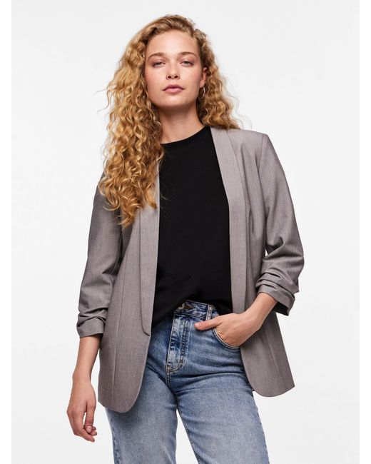 Pieces Gray Jerseyblazer