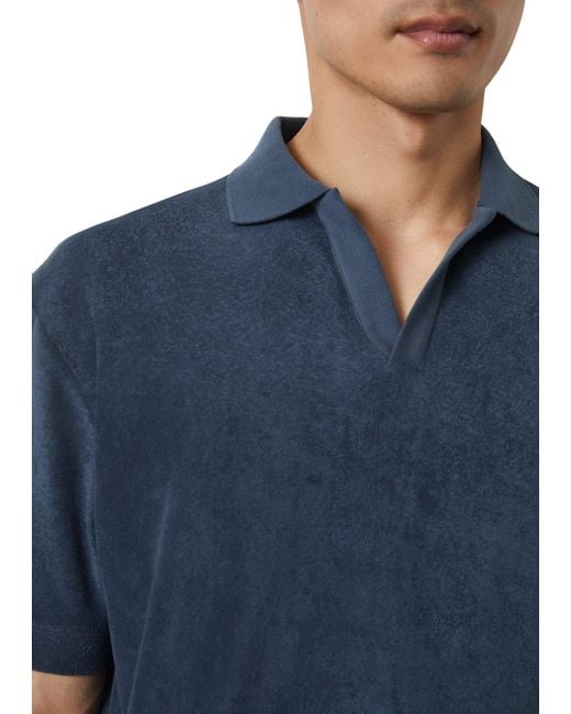Marc O' Polo Poloshirt aus flauschiger Bio-Baumwolle in Blue für Herren