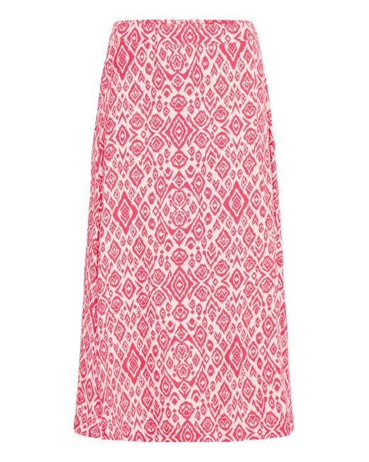 Ichi Pink IHLINNO Modischer Midirock