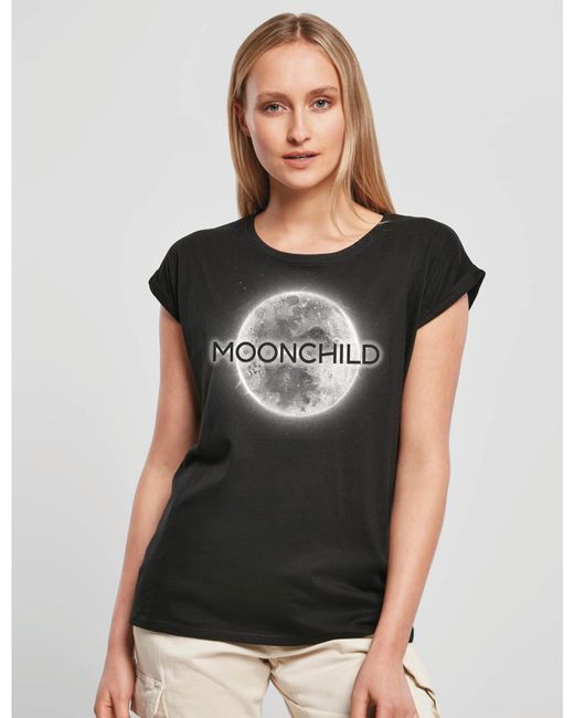 Youth Designz Black "Moonchild" T-Shirt als Statement oder Geschenk Print mit stylischen Aufdruck für Frauen