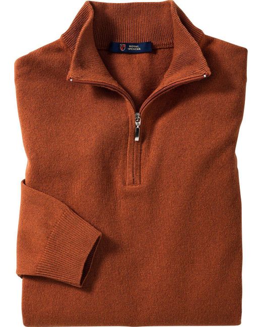 Royal Spencer Kaschmirpullover federleicht und temperaturregulierend in Red für Herren