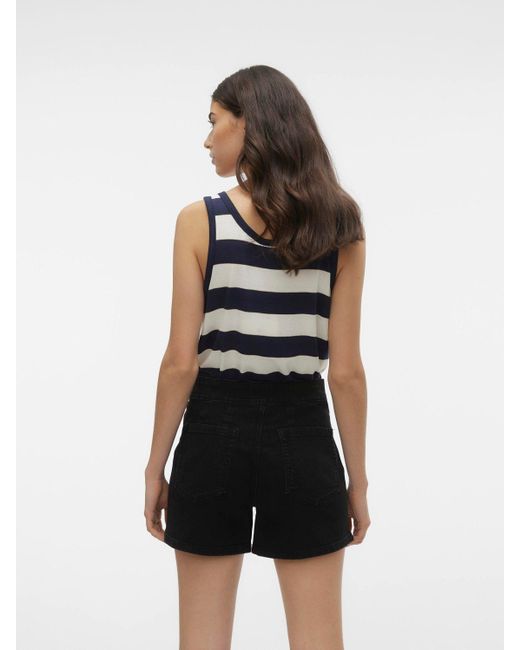 Vero Moda Blue Shirttop KAISA (1-tlg) Plain/ohne Details