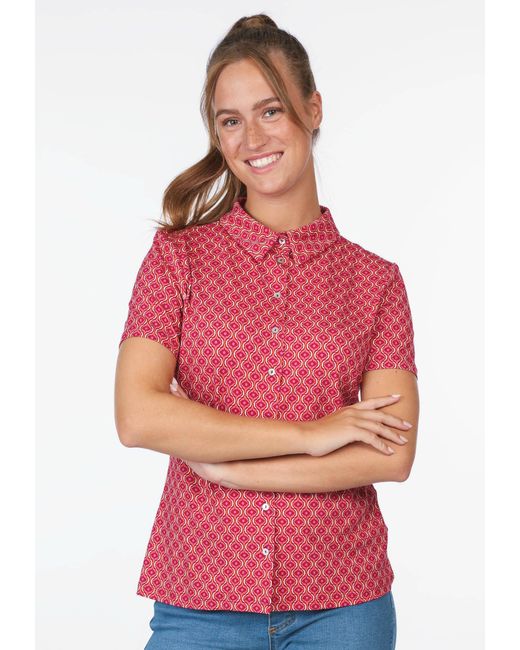 Sorgenfri Sylt Red Klassische Bluse Lita