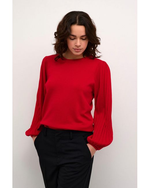 Kaffe Red Strickpullover KAlone