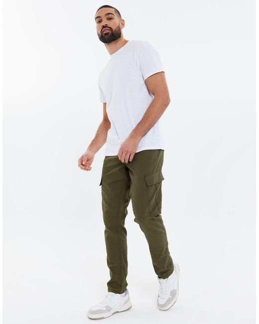 Threadbare Cargohose THB Gordon (1-tlg) mit typischen Beintaschen in Green für Herren