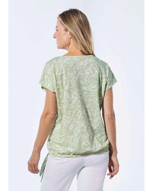 Goldner Green T- Kurzgröße: Shirt mit U-Boot-Ausschnitt