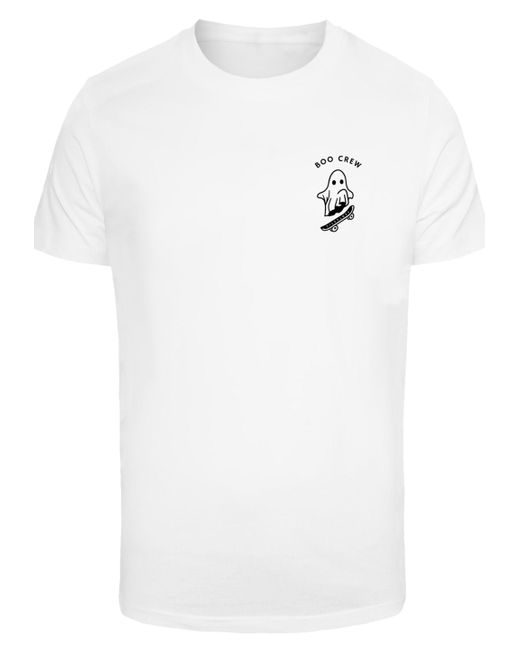 | Crew T-Shirt Lyst DE in F4NT4STIC Print für Herren Halloween Boo Weiß