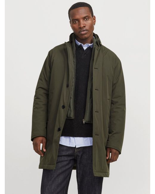 Jack & Jones Langmantel JPRBLARemy (1-tlg) in Green für Herren