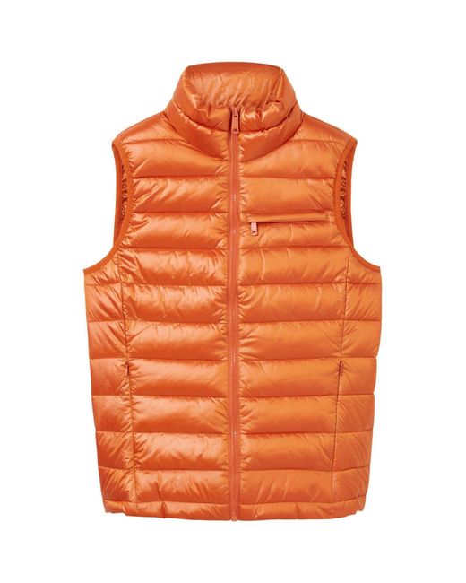 Tom Tailor Orange Langjacke ultra lightweight vest