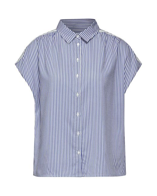 Street One Blusenshirt LTD QR striped shirtcollar blo, original blue