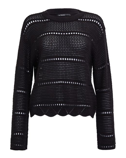Threadbare Black Rundhalspullover (1-tlg) im klassischen Design