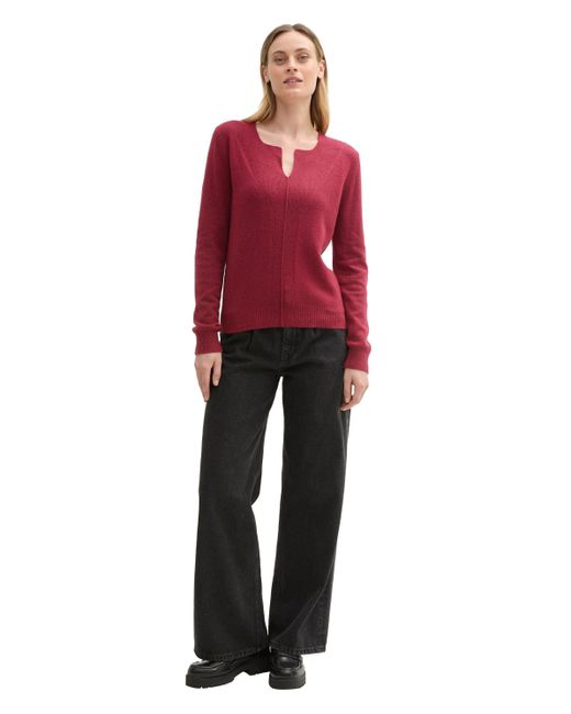 Tom Tailor Red Strickpullover