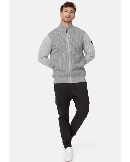 INDICODE Sweatjacke INCason in Gray für Herren