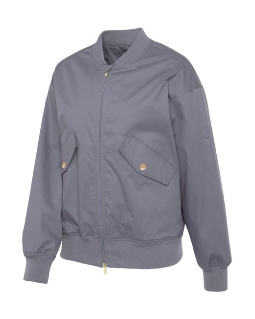 French Connection Gray Blouson mit College-Kragen