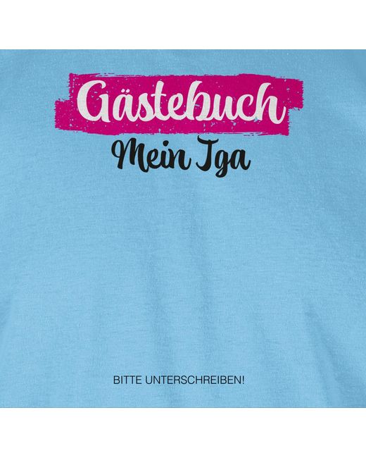 Shirtracer T-Shirt ästebuch I Gästeliste Unterschreiben JGA Männer in Blue für Herren