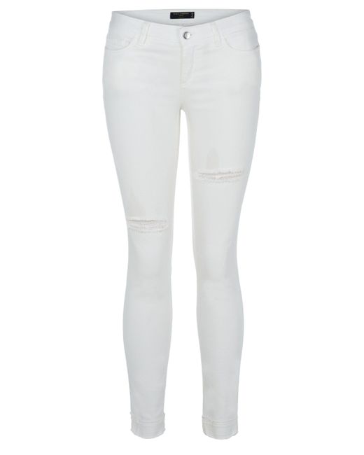 Dolce & Gabbana White & Slim-fit- Jeans
