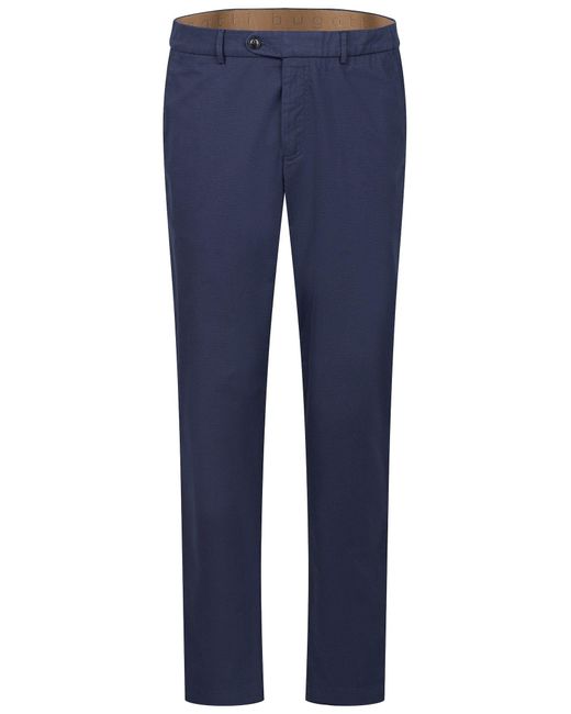 Bugatti Chinohose mit praktischen Gürtelschlaufen in Blue für Herren
