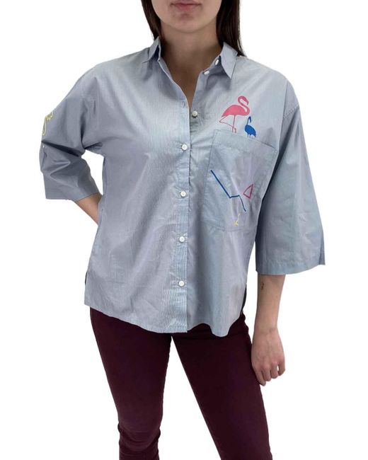 DIESEL Blue Hemdbluse C-Walsh Shirt Bluse