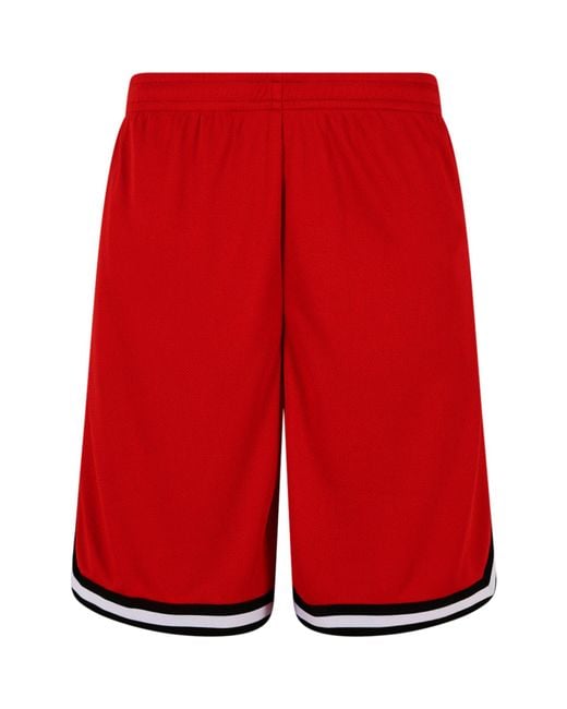 Urban Classics Stripes Mesh Shorts in Red für Herren