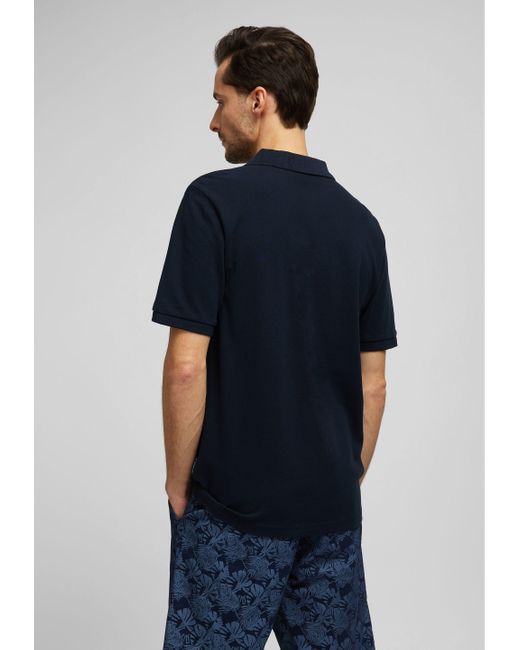 Hechter Paris Poloshirt mit besonders pflegeleichten Material in Blue für Herren