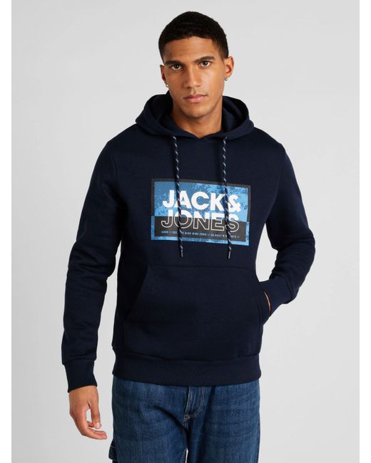 Jack & Jones Sweatshirt LOGAN (1-tlg) in Blue für Herren