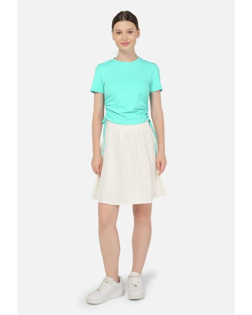 FRESHLIONS Blue T-Shirt Emily mit praktischen Bindebändern