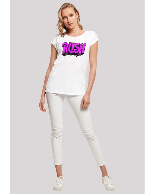 Premium Shirt | Pink Rock Lyst Qualität Band F4NT4STIC Distressed in DE Logo Rush