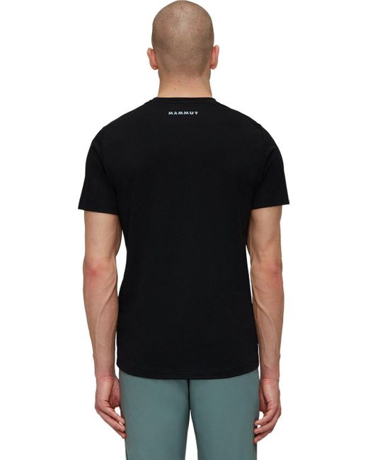 Mammut Kurzarmshirt Trovat T-Shirt Men Logo BLACK für Herren