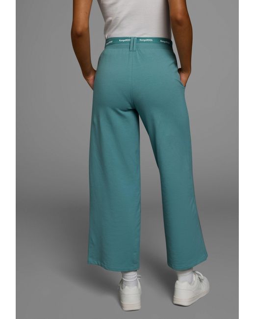 Kangaroos Blue Jerseyhose mit weitem Bein in Culotte Form