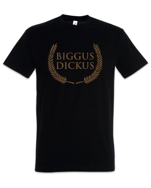 Urban Backwoods Print- Biggus Dickus T-Shirt Monty Brian Das Leben Python Life Of in Black für Herren