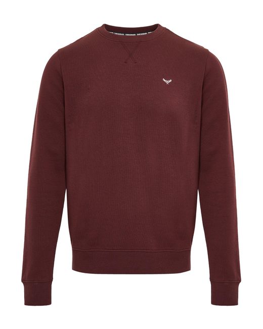Threadbare Rundhalspullover Satsuma im schlichten Design in Red für Herren