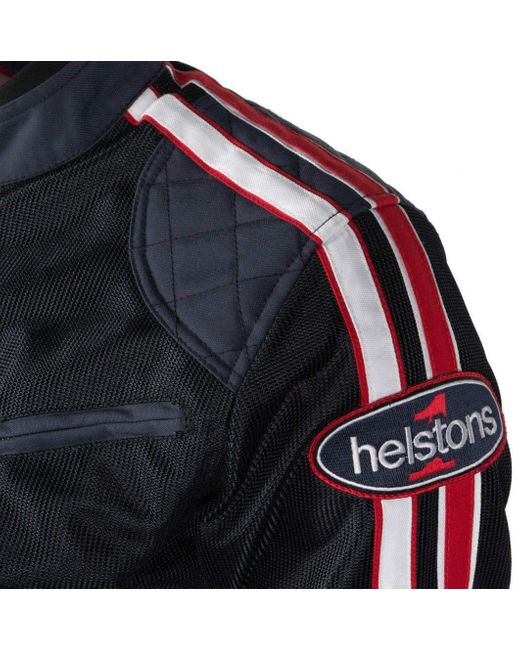 Helstons Motorradjacke Pace Air Motorrad Textiljacke in Black für Herren