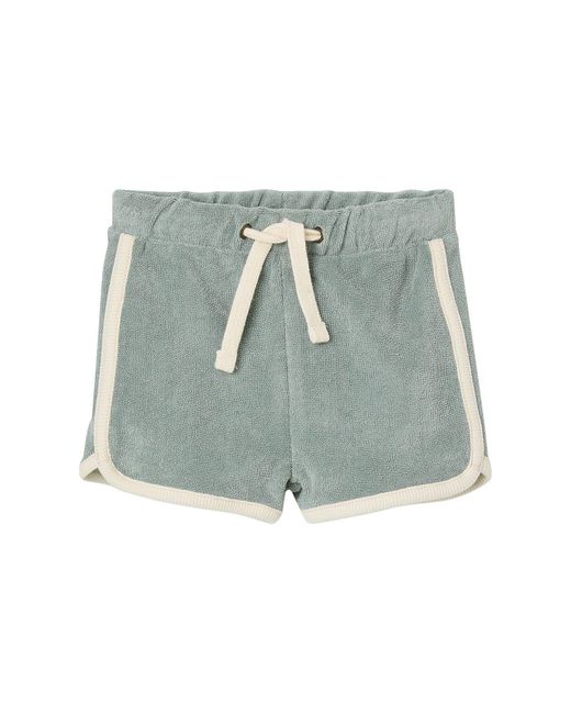 VERTBAUDET Baby-Set aus Frottee: T-Shirt & Shorts Retro in Blue für Herren