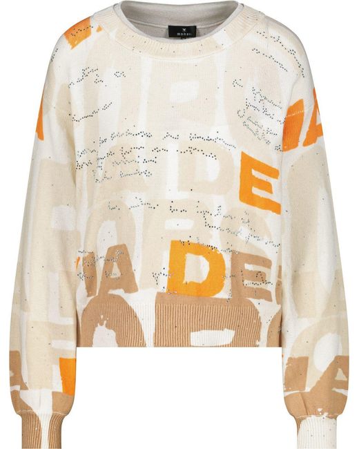 Monari White Strickpullover Pullover