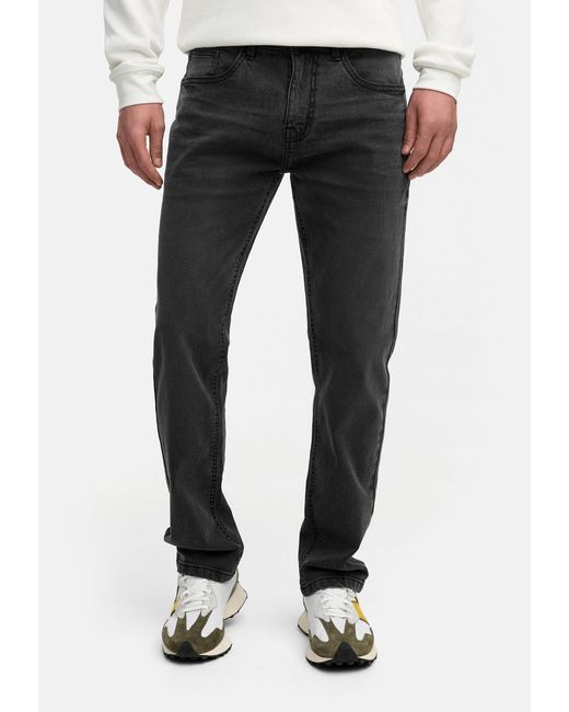 INDICODE Regular-fit-Jeans INSantino mit klassischer 5-Pocket-Optik in Black für Herren