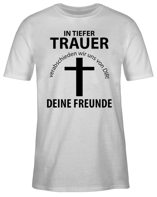 Shirtracer In tiefer Trauer - ä - Premium T- tshirt männer  junggesellenabschied - jungesellen shirt - jga shirts in Grau für Herren |  Lyst DE