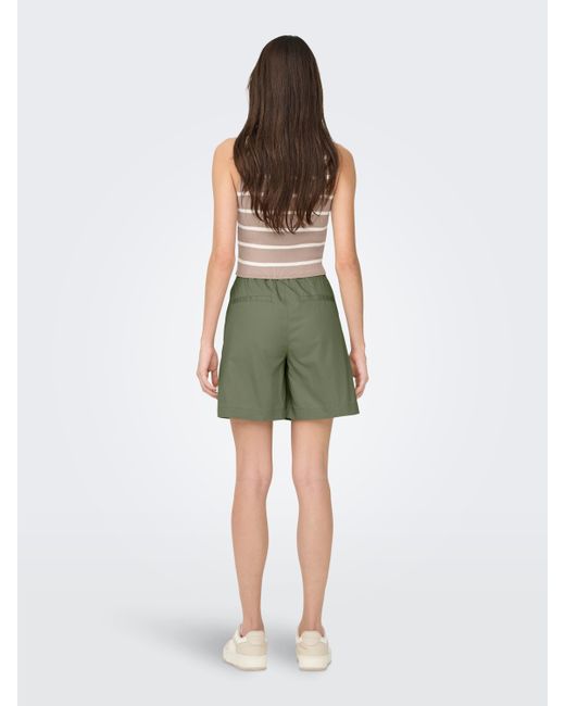 ONLY Green ONLZORA MW BERMUDA SHORTS PNT